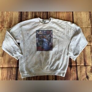 Gildan Women's Juniors Heavy Blend Taylor Swift Picture Tie Dye Sweatshirt Sz: L